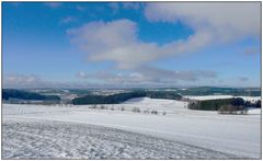 Drei-Königs-Morgen mit Sonne und Schnee