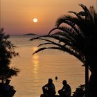 drei Männer, ein Abend am Meer