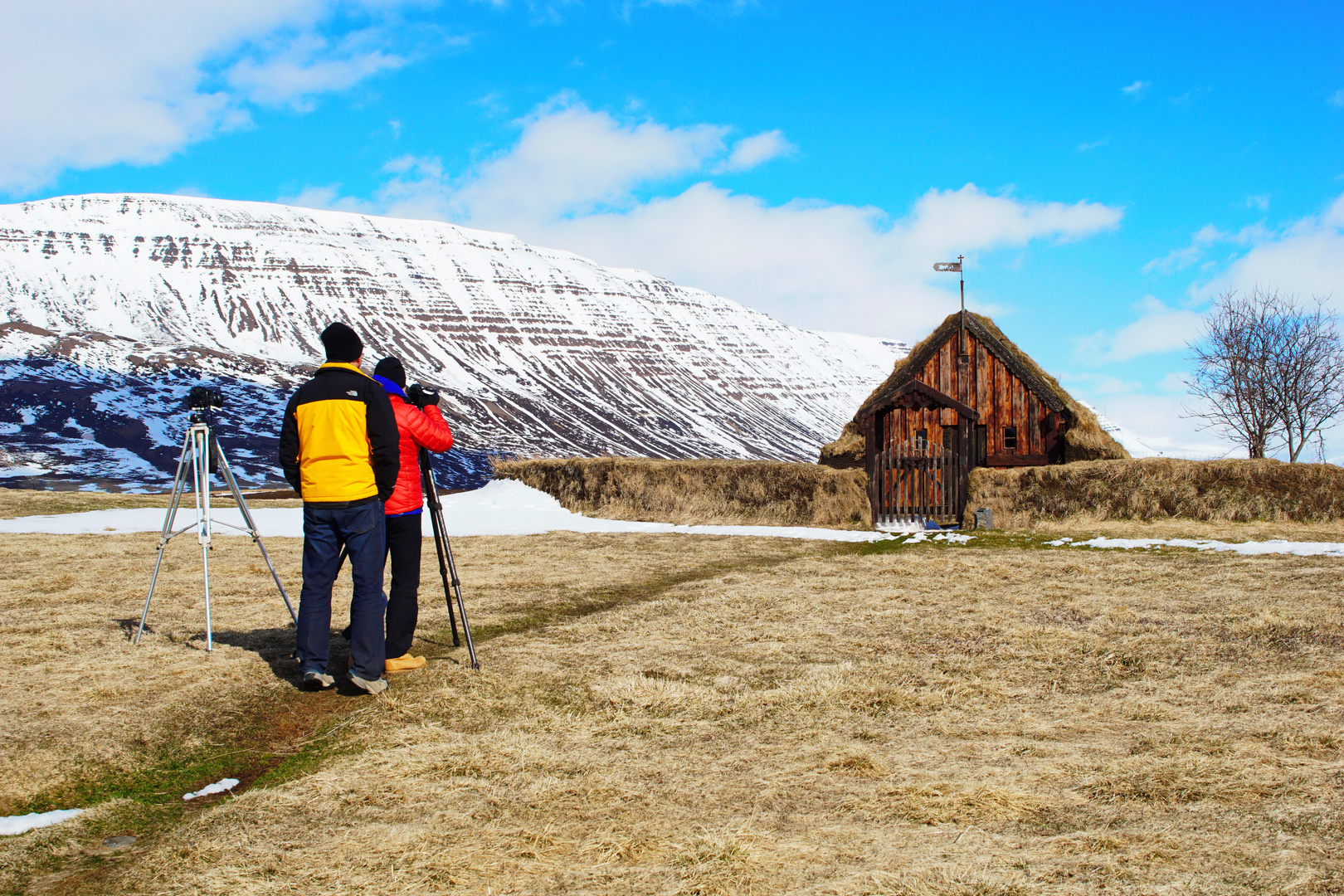 Drei Personen Foto Tour in Island