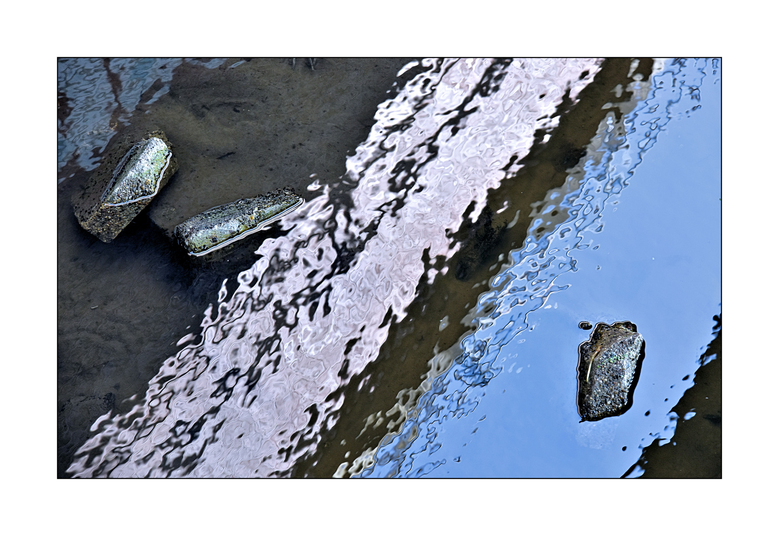 Drei Steine Foto & Bild experimente, projekte, gespiegelt Bilder auf