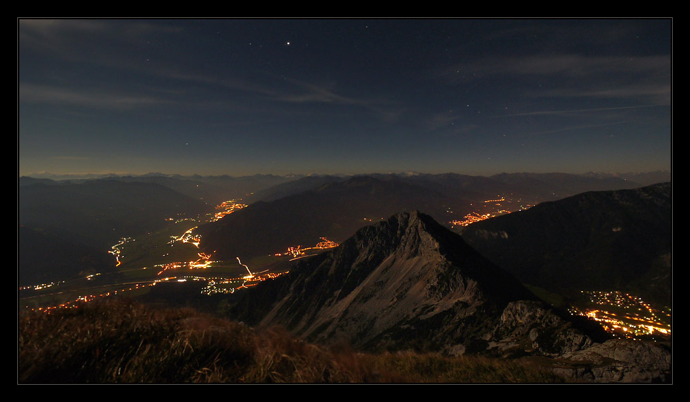 Drei-Täler-Blick bei Vollmond