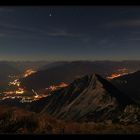 Drei-Täler-Blick bei Vollmond