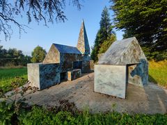 Drei Taschen voller Steine 