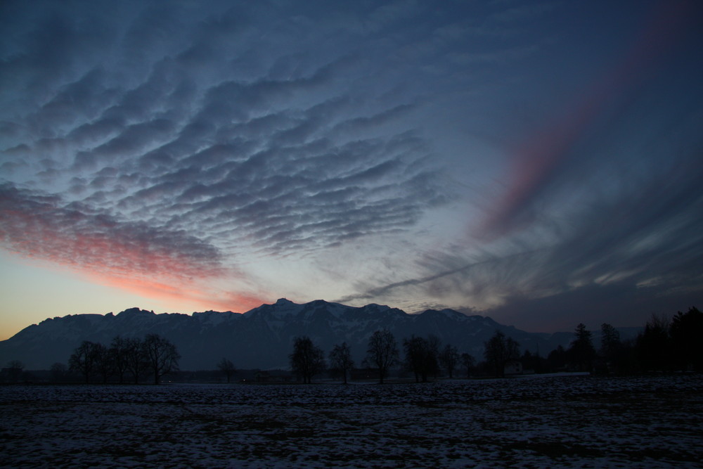 Drei Wolkenregionen