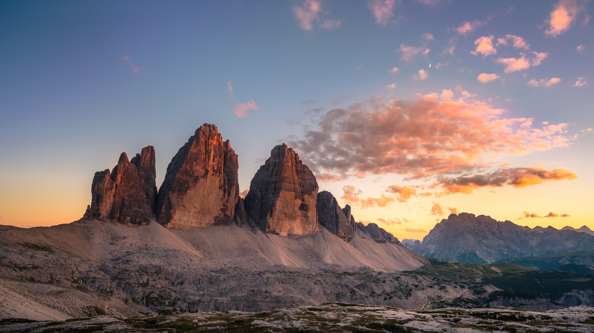 Drei Zinnen Alpenglühen