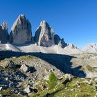 Drei Zinnen im Morgenlicht (Dolomiten, Südtirol)