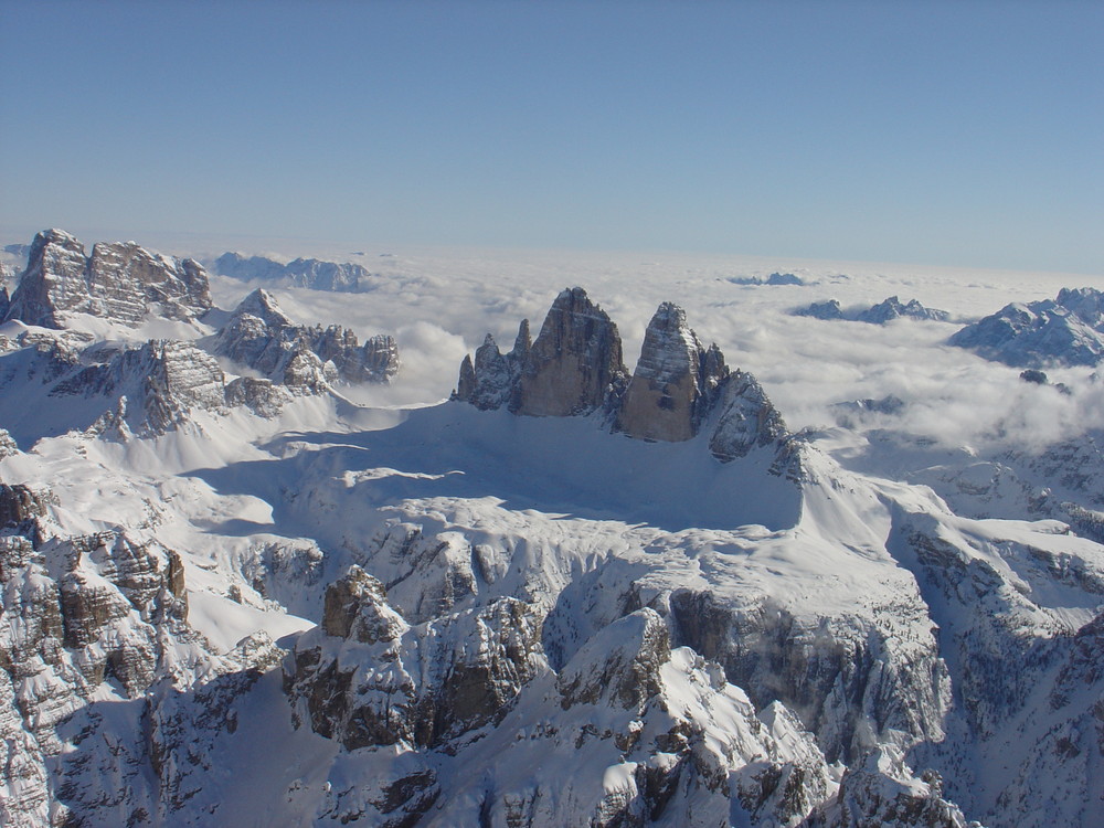 Drei Zinnen Nordseite Dolomiten Südtirol