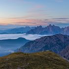 Drei Zinnen Rundweg bei Sonnenaufgang