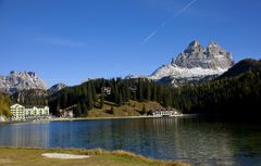 Drei Zinnenblick vom Misurinasee aus