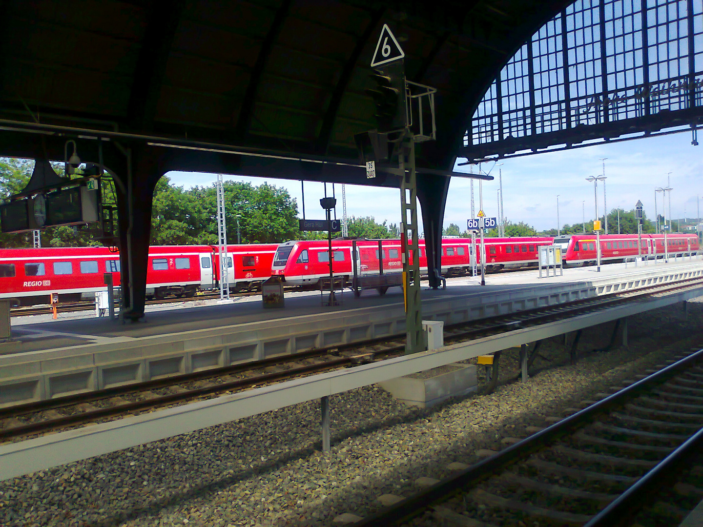 Drei    Züge  auf einen Streich   14.06.2015