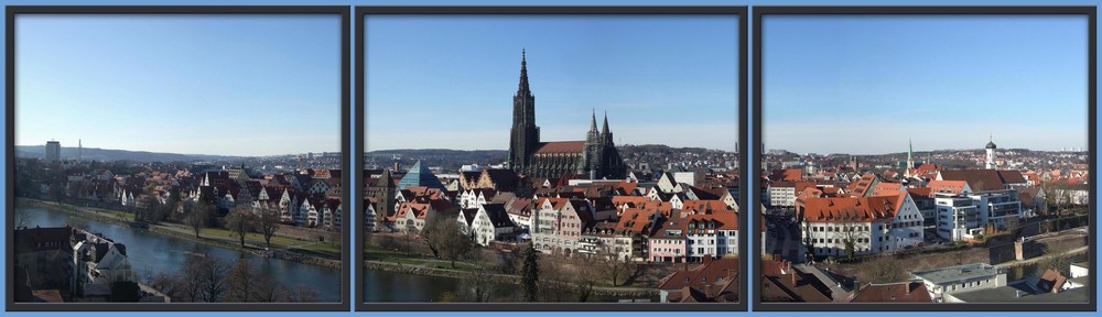 Dreibild-Panorama von Ulm