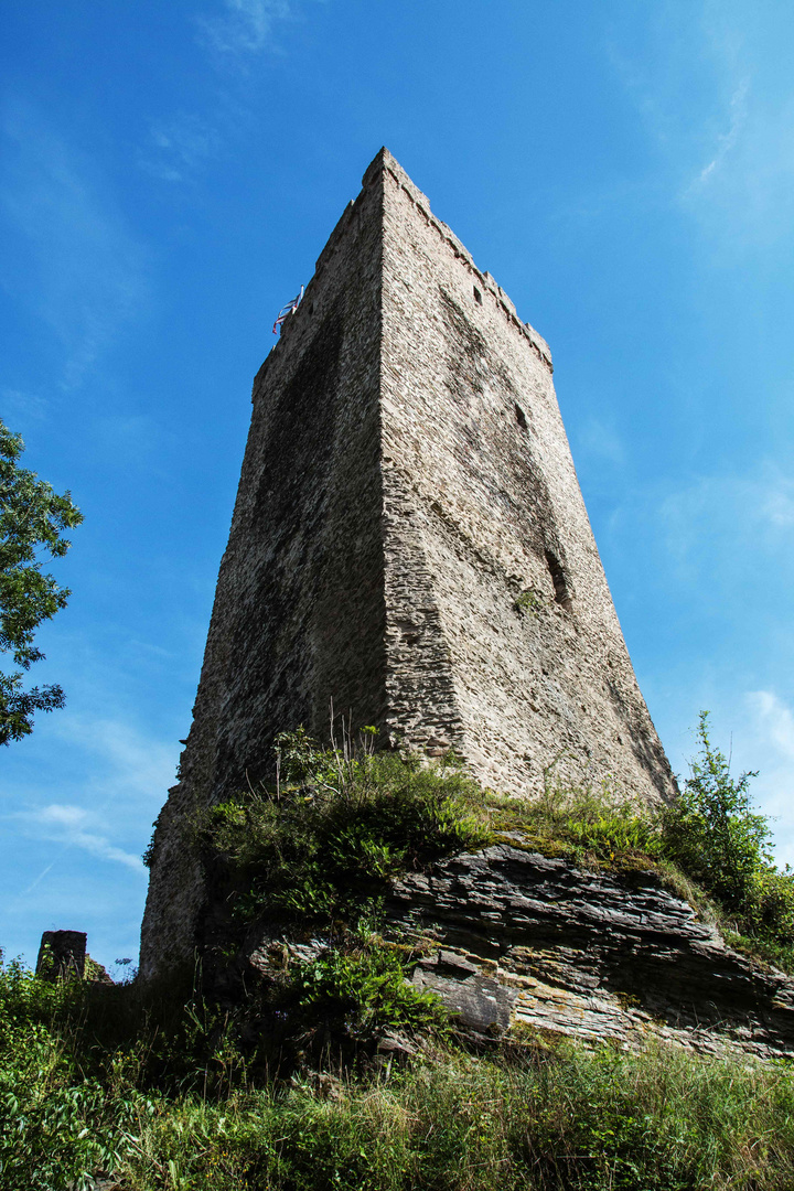 Dreiecksturm der Burg Grenzau