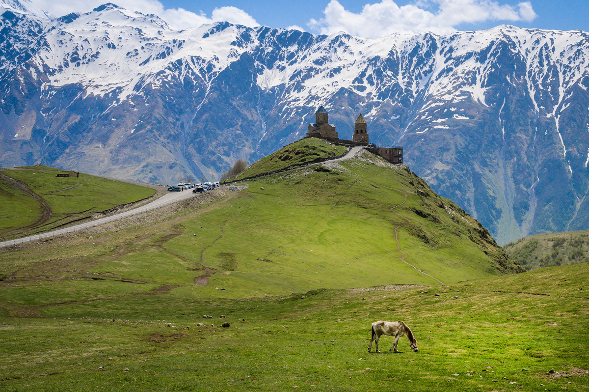 Dreifaltigkeitskirche von Gergeti, Georgien