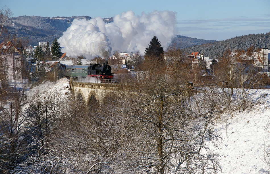 Dreikönigsdampf auf der Zollernbahn mit 78 468 (1)