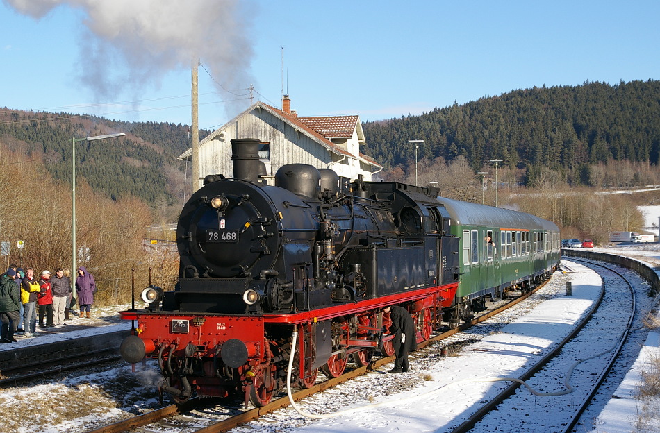 Dreikönigsdampf auf der Zollernbahn mit 78 468 (3)