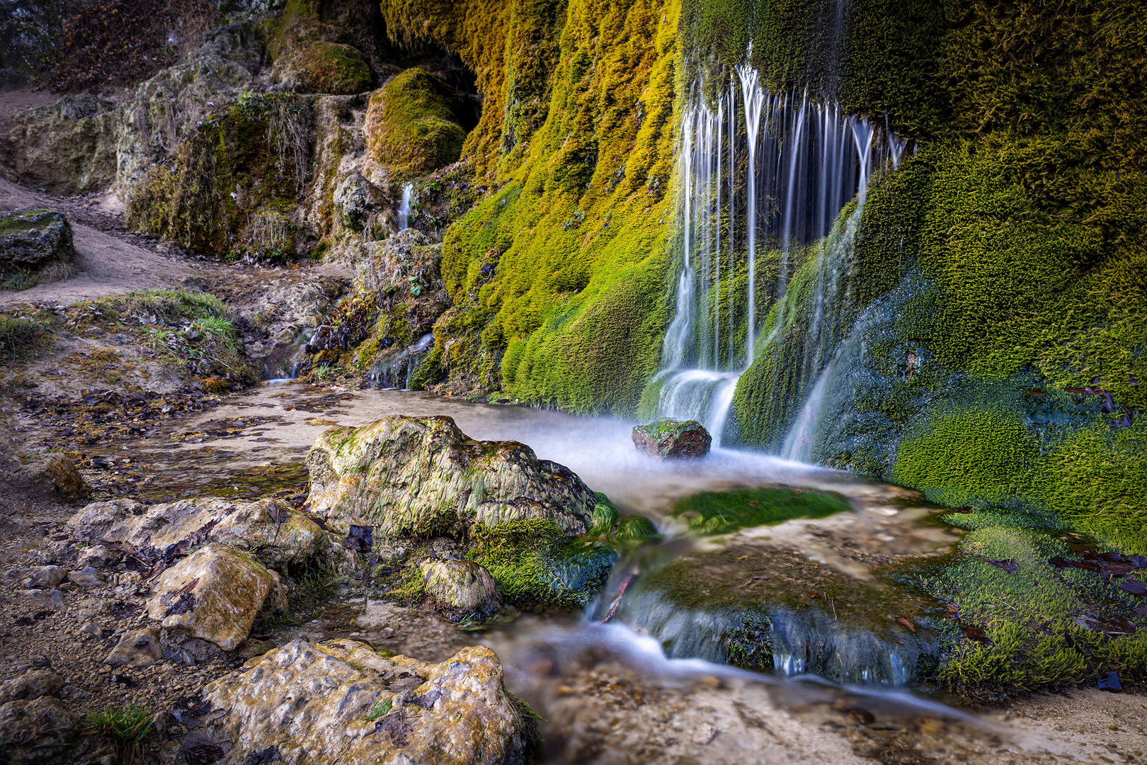 Dreimühlen Wasserfall (Detail)