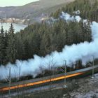 Dreiseenbahn Erlebnis Dampfzug, oberhalb Titisee