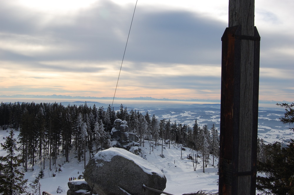 Dreisessel - Blick auf Dachsteingebirge