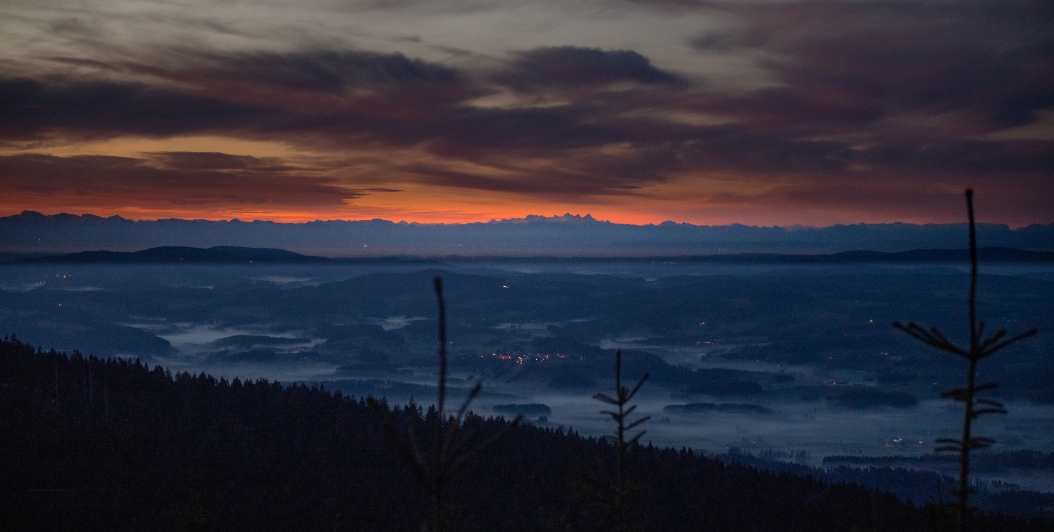 Dreisesselalpenpanoramasonnenaufgangsneujahrsblick.....