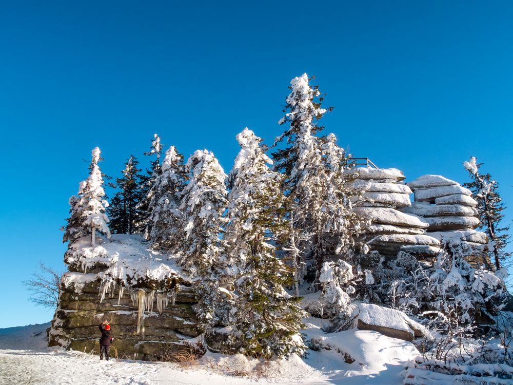 Dreisesselberg in leichtem Winterkleid 