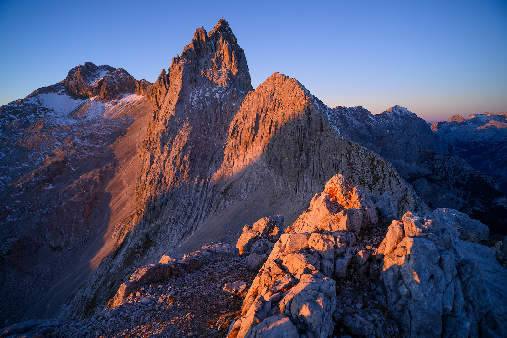 Dreitorspitze im Morgenlicht