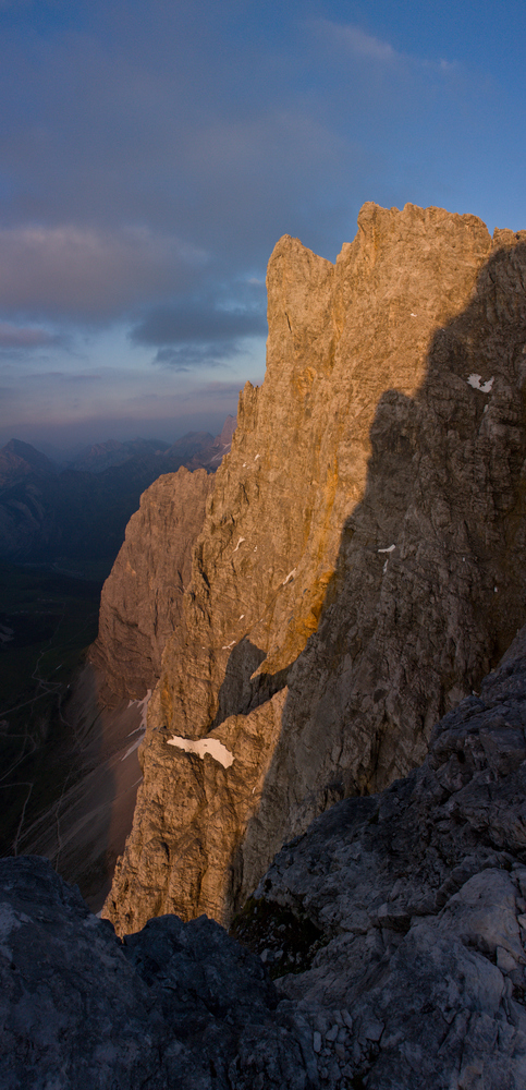 Dreizinkenspitze im Abendlicht