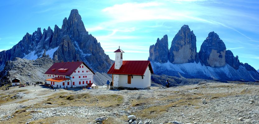 Dreizinnen mit Dreizinnenhütte