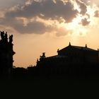 Dresden - Abendstimmung am Theaterplatz