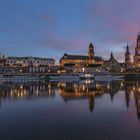 Dresden Altstadt bei Sonnenuntergang