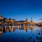 Dresden. Altstadt zur Blauen Stunde.