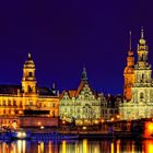 Dresden - Altstadtpanorama zur blauen Stunde #2