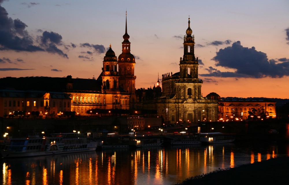 Dresden am Abend -unbeabeitet-
