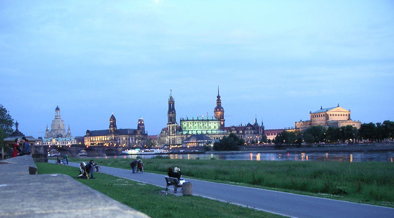 Dresden an einem Sommerabend