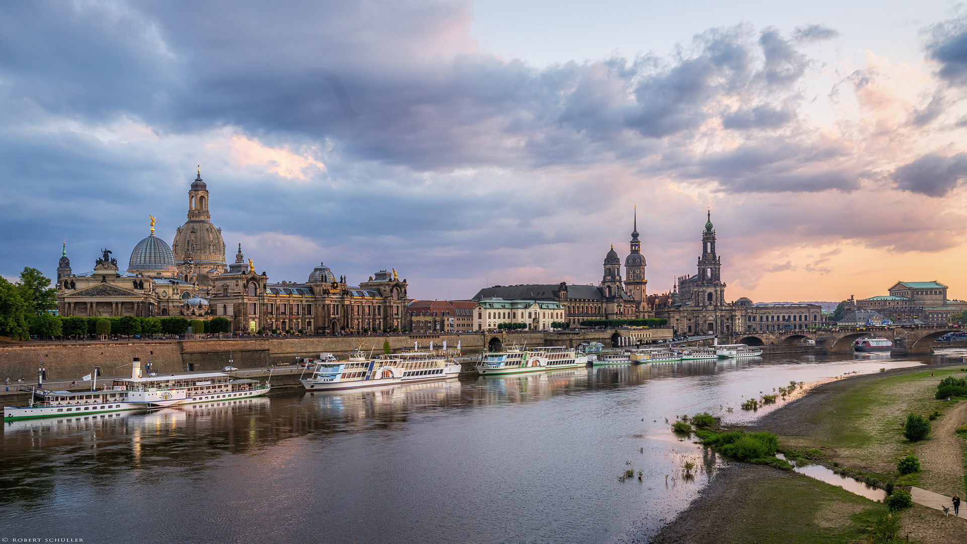 Dresden an einem Sommerabend.