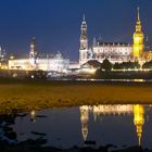 Dresden-Ansicht bei Niedrigwasser