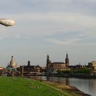 Dresden-Ansicht mit Luftschiff