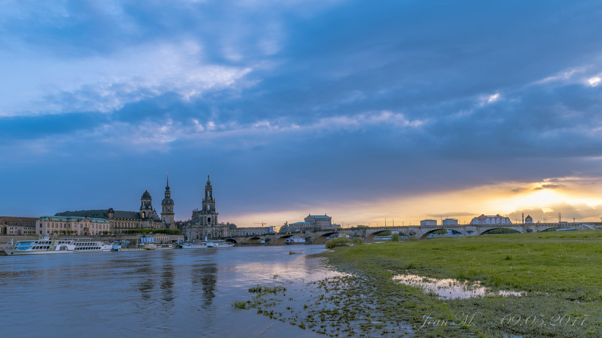 Dresden at Sunset