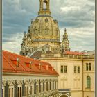 Dresden Ausblick durch Fensterglas in Stallhof mit Frauenkirche HDR 2019-05-03 095 (8) ©