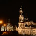 Dresden bei Nacht - Katholische Hofkirche