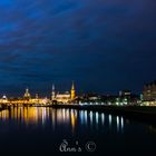 Dresden bei später Dämmerung