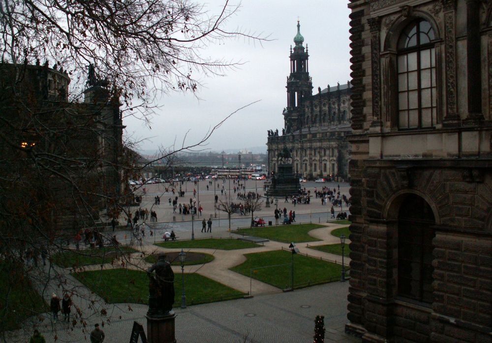 Dresden bei trübem Wetter