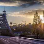 Dresden Blaues Wunder Sonnenaufgang 01