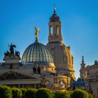 Dresden, Blick auf das Kuppel Essemble der Altstadt vom Schiff aus