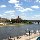 Dresden - Blick auf die Carolabrücke - Juli 2011