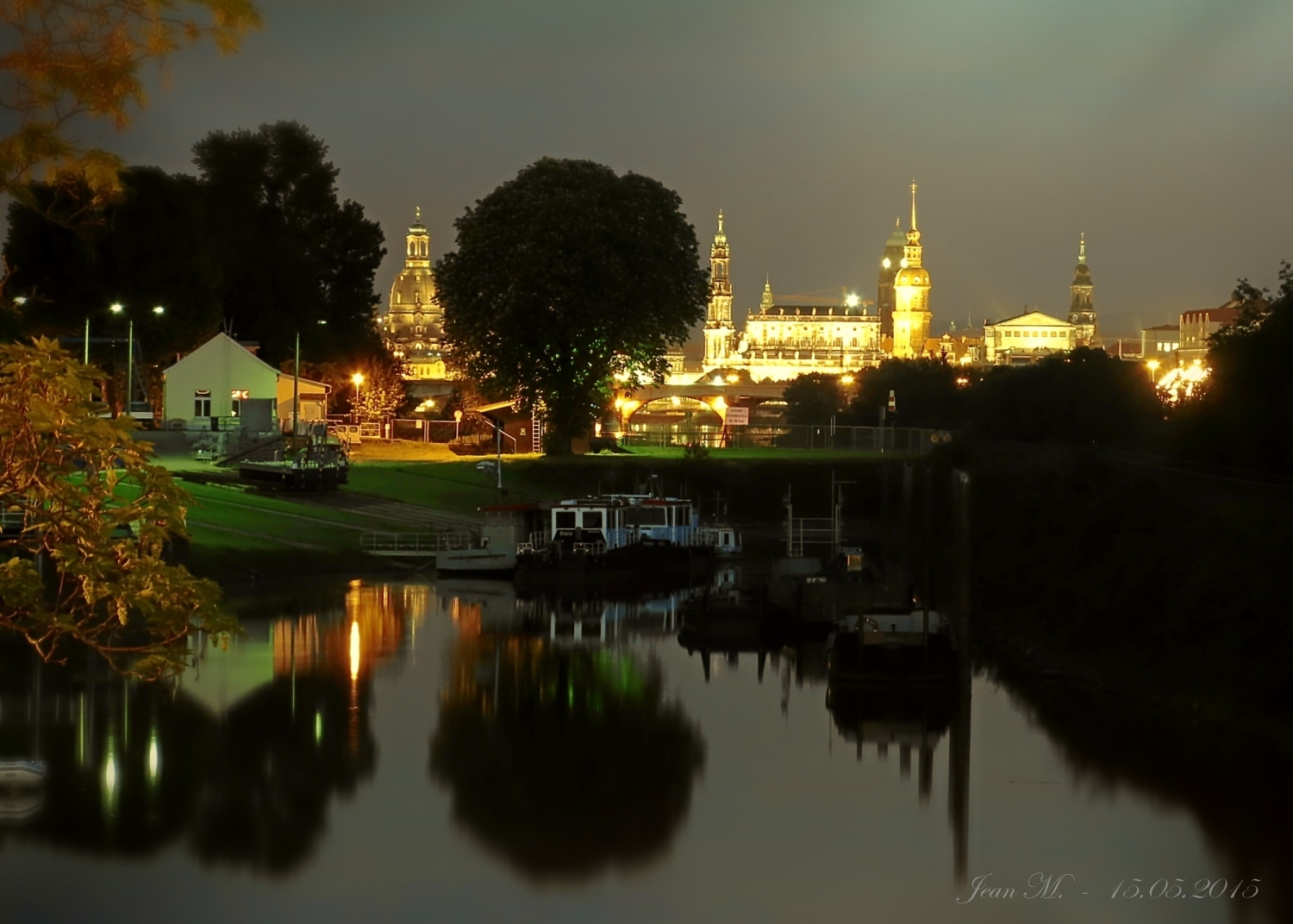 Dresden - Blick vom Pieschener Hafen