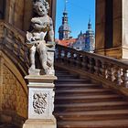 Dresden - Blick vom Zwinger zum Schloss