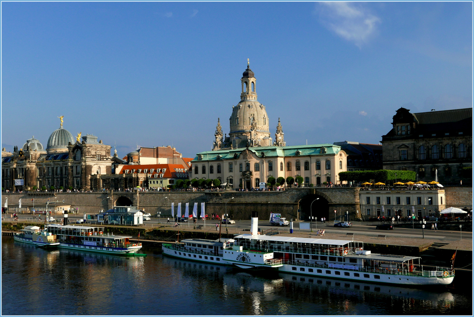 Dresden, Blick von der Augustusbrücke...