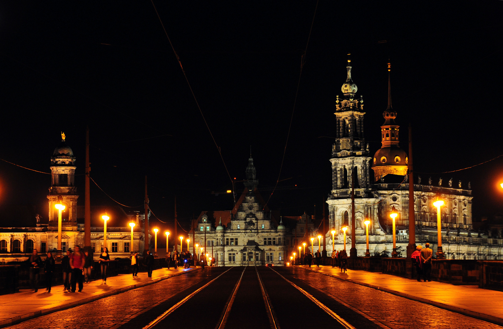 Dresden, Blick von der Augustusbrücke