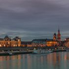 Dresden Blick von der Carolabrücke