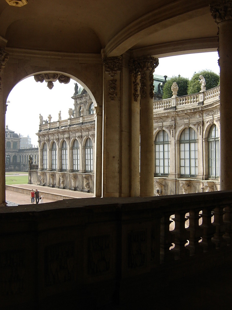 DRESDEN, Blick von Zwinger Terrasse,Sommer07